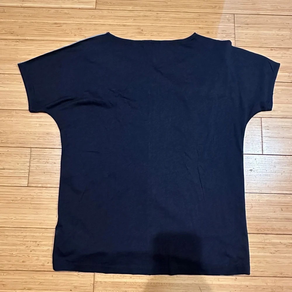 J.Crew Embellished Colorblock Short Sleeve Top XS